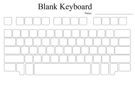 keyboard blank template|free printable blank keyboard template.